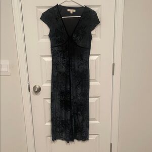 Elegant Black Floral Dress